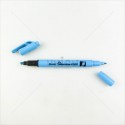 PENTEL ปากกาเน้นข้อความ 2 หัว SLW11 <1/10> ฟ้า